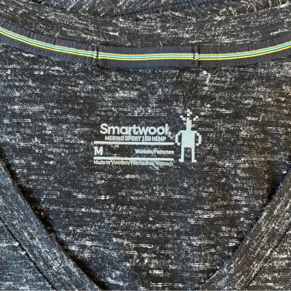 Smartwool Merino Sport 150 Hemp Blend Heathered Black Dress - Picture 7 of 7